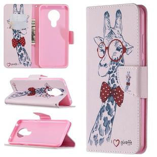 For Nokia 5.3 Colored Drawing Pattern Horizontal Flip Leather Case with Holder & Card Slots & Wallet(Deer)