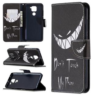For Xiaomi Redmi Note 9 Colored Drawing Pattern Horizontal Flip Leather Case with Holder & Card Slots & Wallet(Smirk)