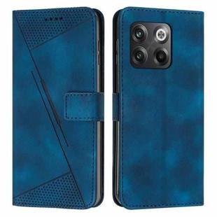 For OnePlus Ace Pro 5G / 10T 5G Dream Triangle Leather Phone Case with Lanyard(Blue)