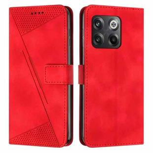 For OnePlus Ace Pro 5G / 10T 5G Dream Triangle Leather Phone Case with Lanyard(Red)