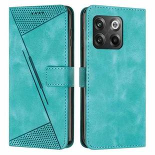 For OnePlus Ace Pro 5G / 10T 5G Dream Triangle Leather Phone Case with Lanyard(Green)