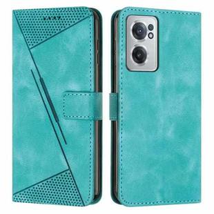 For OnePlus Nord CE 2 5G Dream Triangle Leather Phone Case with Lanyard(Green)