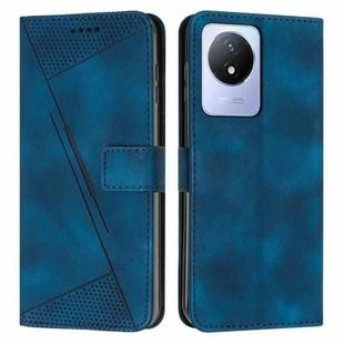 For vivo Y02 / Y02A / Y11 2023 Dream Triangle Leather Phone Case with Lanyard(Blue)