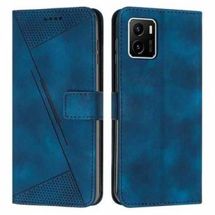 For vivo Y15a / Y15s Dream Triangle Leather Phone Case with Lanyard(Blue)
