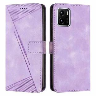 For vivo Y15a / Y15s Dream Triangle Leather Phone Case with Lanyard(Purple)