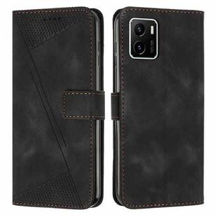 For vivo Y15a / Y15s Dream Triangle Leather Phone Case with Lanyard(Black)