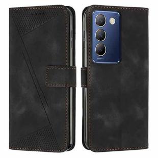 For vivo Y100 IDN Dream Triangle Leather Phone Case with Lanyard(Black)