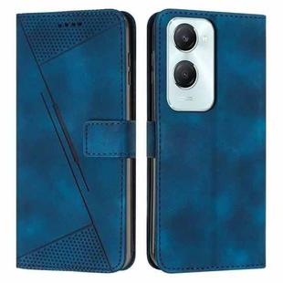 For vivo Y03 / Y18 / Y18e Dream Triangle Leather Phone Case with Lanyard(Blue)