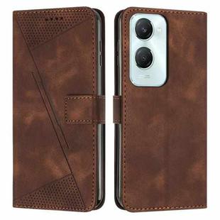 For vivo Y03 / Y18 / Y18e Dream Triangle Leather Phone Case with Lanyard(Brown)