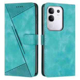 For vivo Y29 4G Dream Triangle Leather Phone Case with Lanyard(Green)