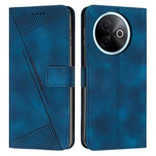 For vivo Y39 5G Global Dream Triangle Leather Phone Case with Lanyard(Blue)