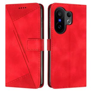 For vivo X200 FE / S30 Pro mini Dream Triangle Leather Phone Case with Lanyard(Red)
