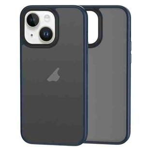 For iPhone 14 Plus Brilliant Series Micro-frosted Anti-fingerprint PC Phone Case(Dark Blue)