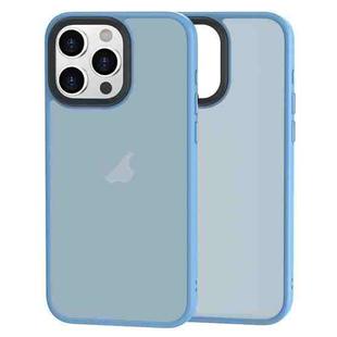 For iPhone 14 Pro Brilliant Series Micro-frosted Anti-fingerprint PC Phone Case(Blue)