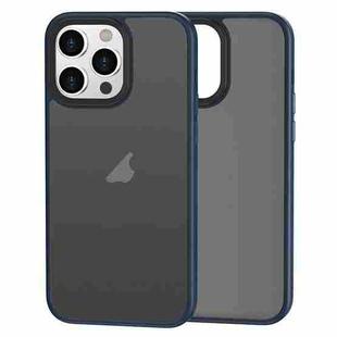 For iPhone 14 Pro Brilliant Series Micro-frosted Anti-fingerprint PC Phone Case(Dark Blue)