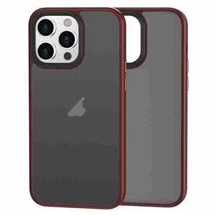 For iPhone 13 Pro Max Brilliant Series Micro-frosted Anti-fingerprint PC Phone Case(Purplish Red)