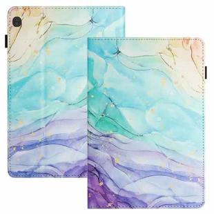 For Lenovo Tab M10 Sewing Litchi Texture Smart Leather Tablet Case(Oil Painting)