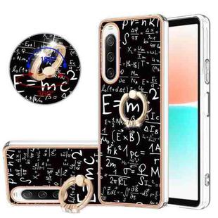 For Sony Xperia 10 IV Electroplating Dual-side IMD Phone Case with Ring Holder(Equation)