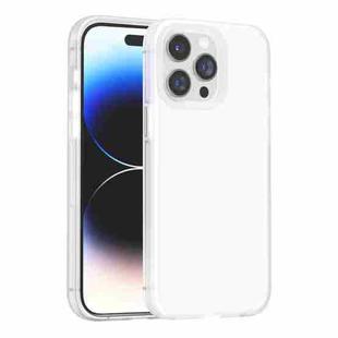 For iPhone 15 Pro Max Rubber Oil Surface Solid Color Phone Case(White)