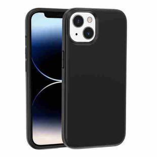For iPhone 15 Plus Rubber Oil Surface Solid Color Phone Case(Black)