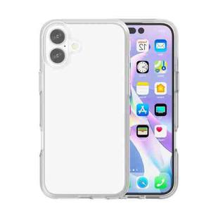 For iPhone 16 Plus Rubber Oil Surface Solid Color Phone Case(White)