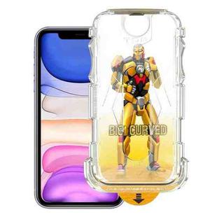 For iPhone 11 / XR Easy Install Dust-proof Armor Tempered Glass Film