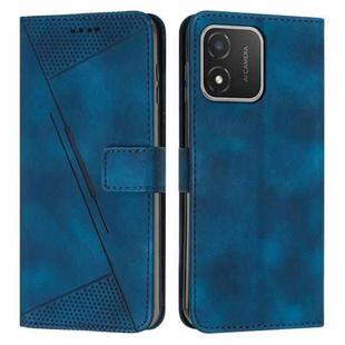 For Honor X5 Dream Triangle Leather Phone Case with Lanyard(Blue)