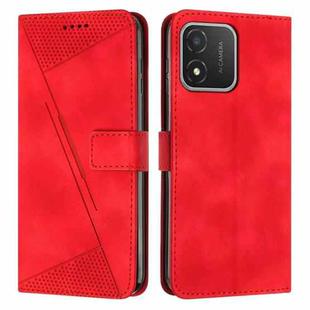 For Honor X5 Dream Triangle Leather Phone Case with Lanyard(Red)