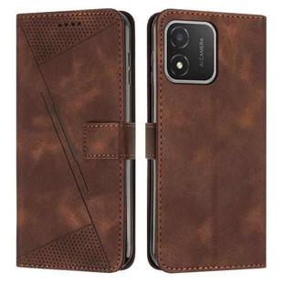 For Honor X5 Dream Triangle Leather Phone Case with Lanyard(Brown)