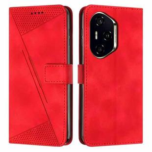 For Honor 300 Pro / 300 Ultra Dream Triangle Leather Phone Case with Lanyard(Red)