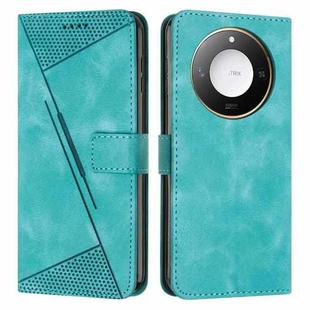 For Honor X60 / X9c Smart Dream Triangle Leather Phone Case with Lanyard(Green)