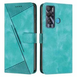For Tecno Pova Neo Dream Triangle Leather Phone Case with Lanyard(Green)