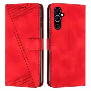 For Tecno Pova Neo 2 Dream Triangle Leather Phone Case with Lanyard(Red)