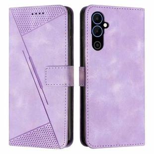 For Tecno Pova Neo 2 Dream Triangle Leather Phone Case with Lanyard(Purple)