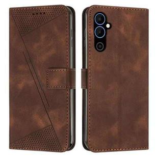 For Tecno Pova Neo 2 Dream Triangle Leather Phone Case with Lanyard(Brown)