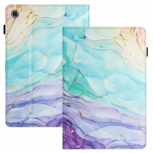 For Samsung Galaxy Tab A8 10.5 2021 Sewing Litchi Texture Smart Leather Tablet Case(Oil Painting)