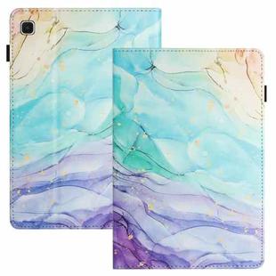 For Samsung Galaxy Tab A7 Lite Sewing Litchi Texture Smart Leather Tablet Case(Oil Painting)