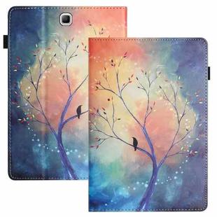 For Samsung Galaxy Tab A 8.0 2015 Sewing Litchi Texture Smart Leather Tablet Case(Oil Painting Tree)