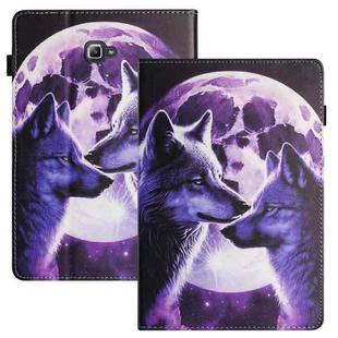 For Samsung Galaxy Tab A 10.1 2016 Sewing Litchi Texture Smart Leather Tablet Case(Wolf)