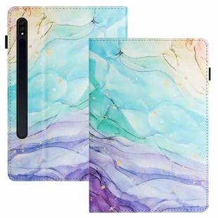 For Samsung Galaxy Tab S7 Sewing Litchi Texture Smart Leather Tablet Case(Oil Painting)