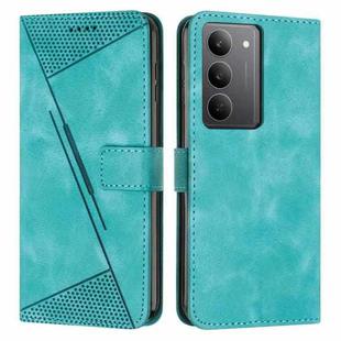 For Realme C75 / V60 Pro Dream Triangle Leather Phone Case with Lanyard(Green)