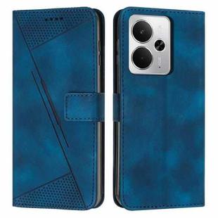 For Realme 14 / P3 5G / 14T 5G Dream Triangle Leather Phone Case with Lanyard(Blue)