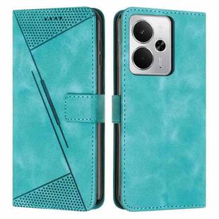 For Realme 14 / P3 5G / 14T 5G Dream Triangle Leather Phone Case with Lanyard(Green)