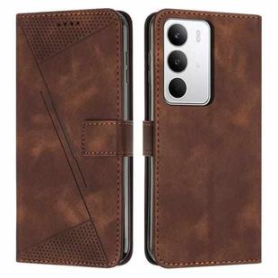 For Realme C71 4G Dream Triangle Leather Phone Case with Lanyard(Brown)