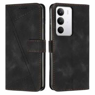 For Realme C71 4G Dream Triangle Leather Phone Case with Lanyard(Black)