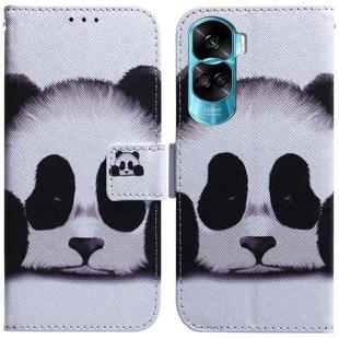 For Honor 90 Lite Coloured Drawing Flip Leather Phone Case(Panda)