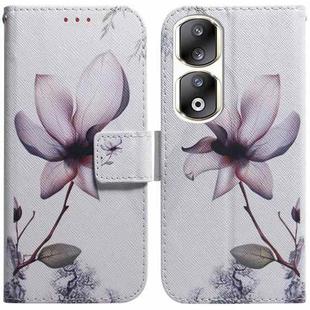 For Honor 90 Pro Coloured Drawing Flip Leather Phone Case(Magnolia)