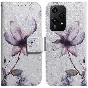 For Honor 200 Lite Global Coloured Drawing Flip Leather Phone Case(Magnolia)