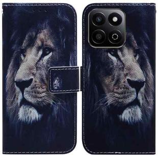 For Honor Play 60 Plus Coloured Drawing Flip Leather Phone Case(Lion)