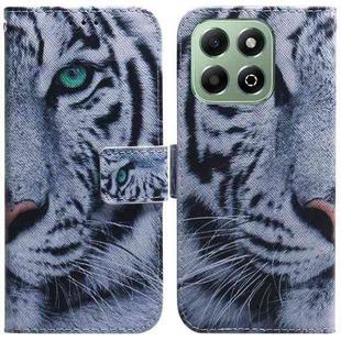 For Honor X6b Coloured Drawing Flip Leather Phone Case(Tiger)